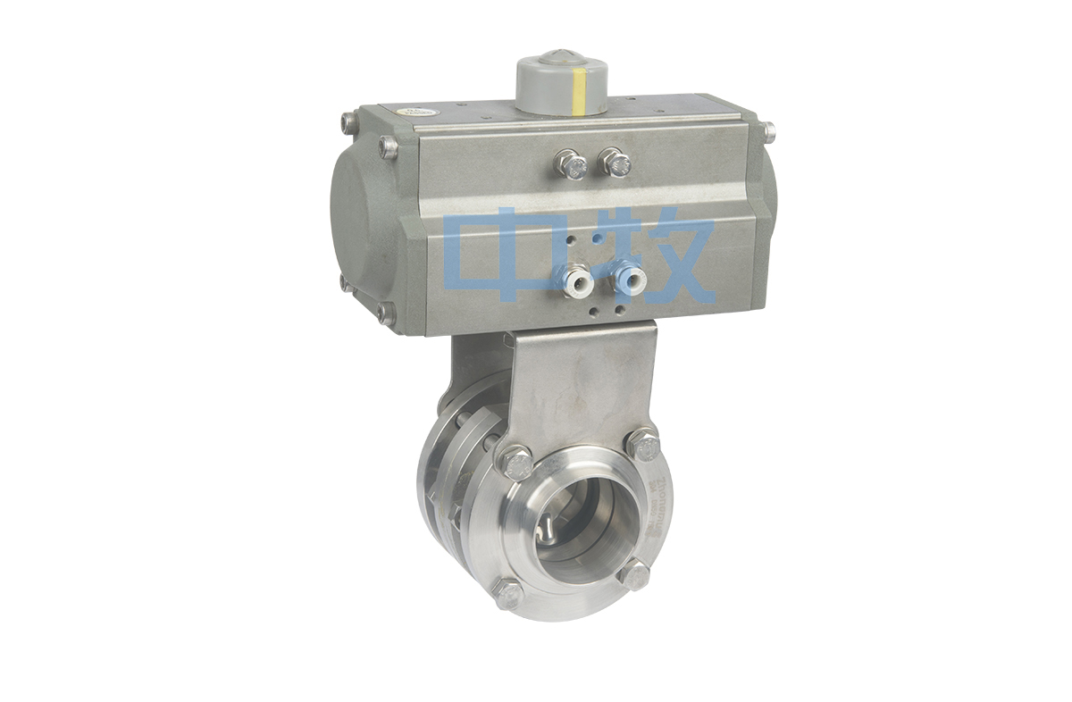 The first three type horizontal pneumatic butterfly valve