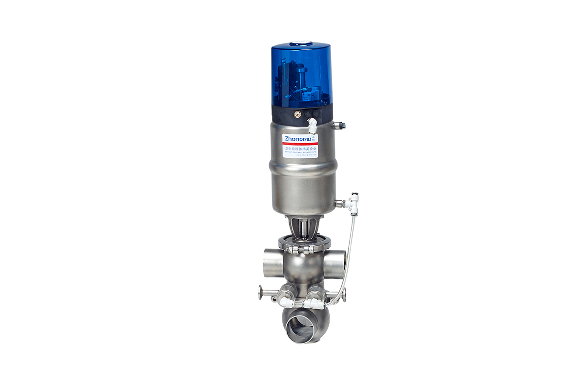 Smart head mixed valve pneumatic control