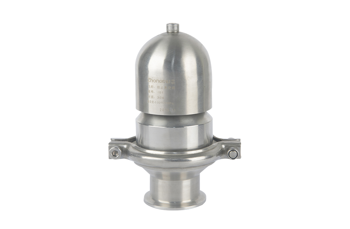 Spring type vacuum valve