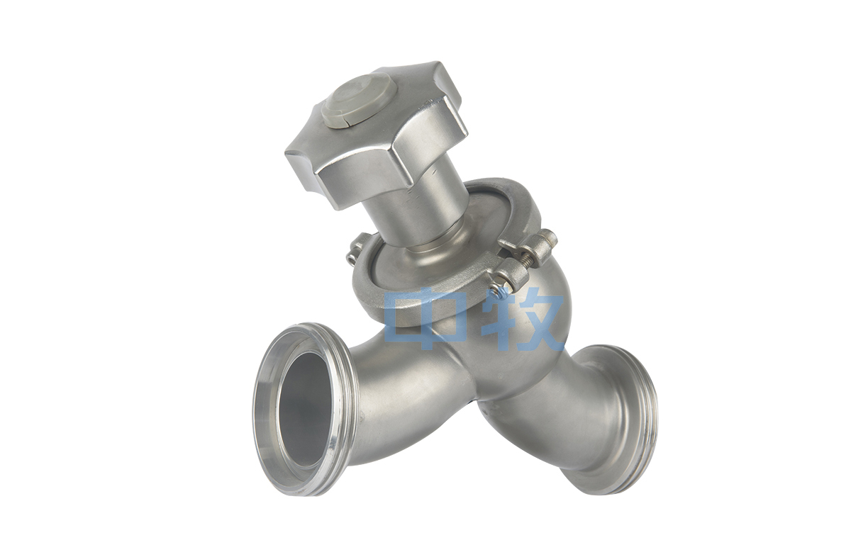 Straight through flow control valve