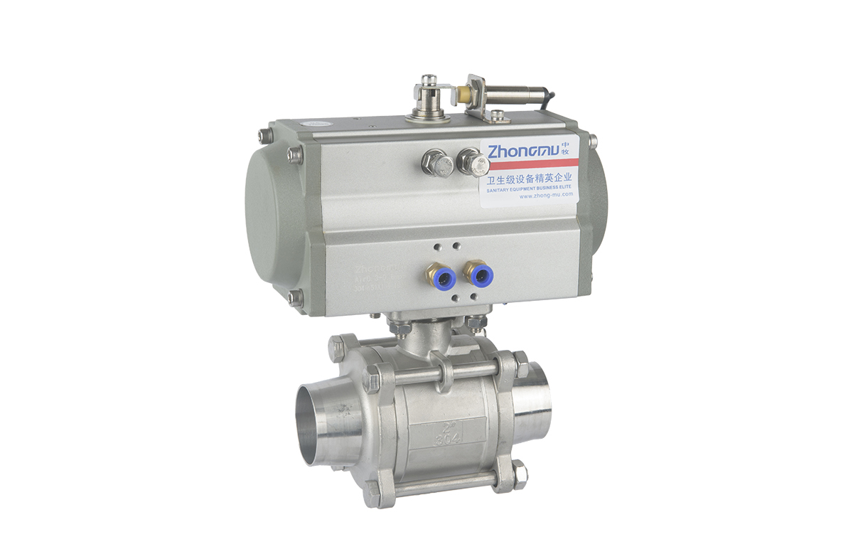 The first three type horizontal pneumatic ball valve