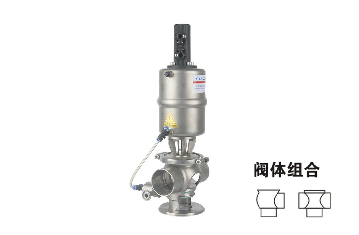 Pneumatic with external cleaning mixing valve